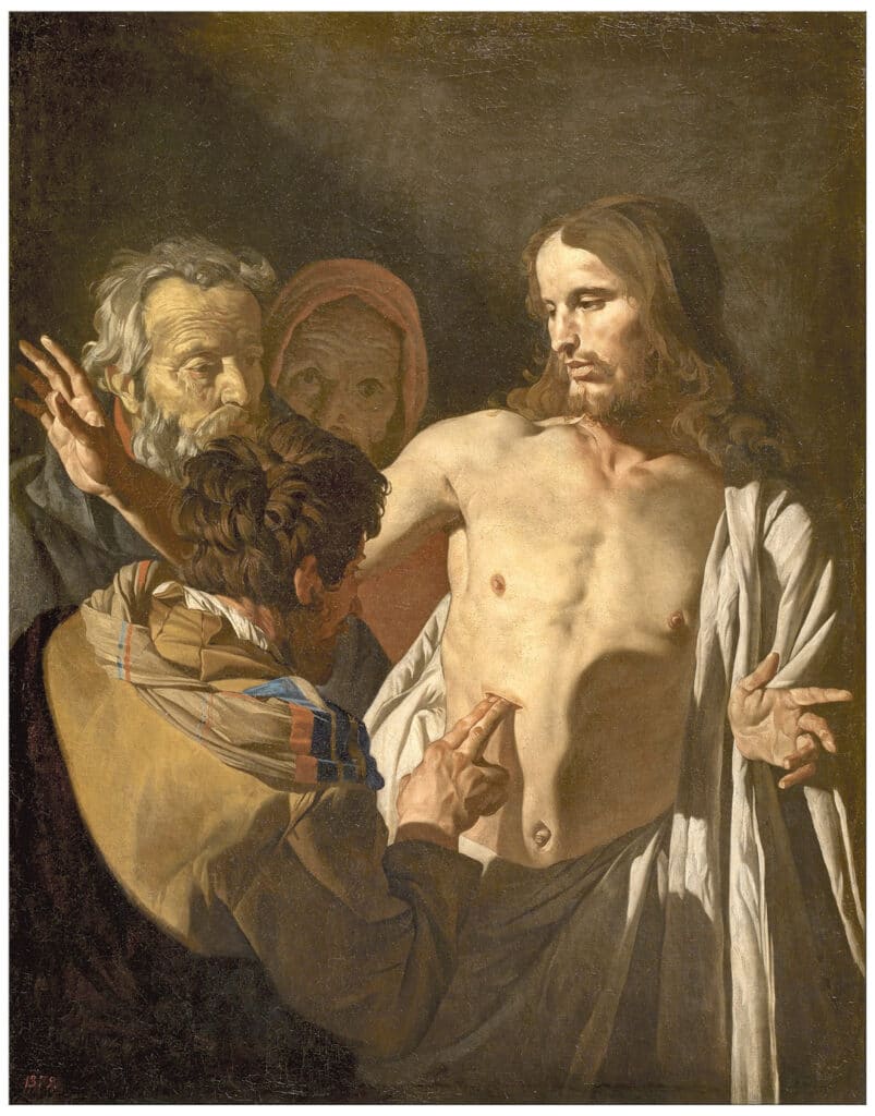 Heridas 2 La incredulidad de santo Tomas. Matthias Stom WEB