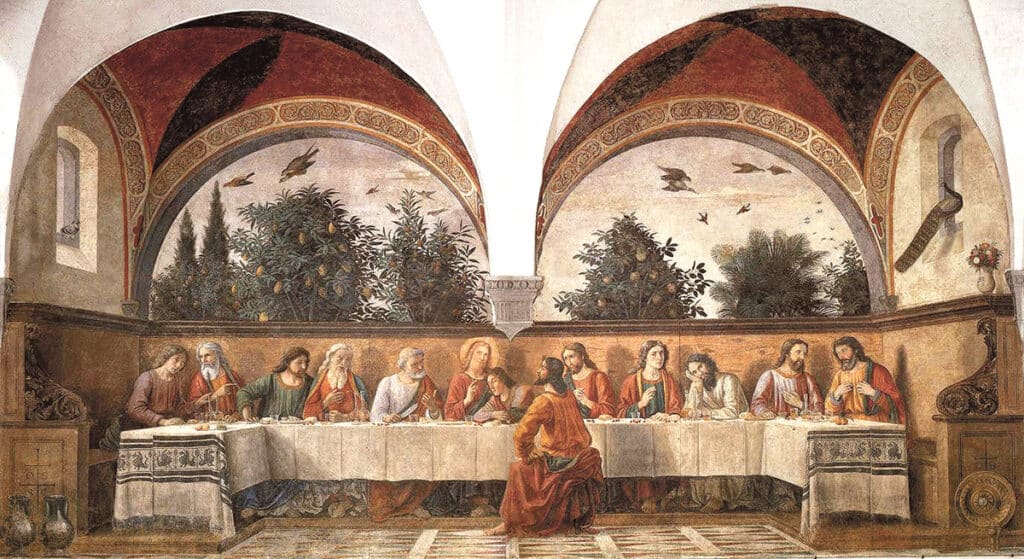 La ultima cena. Ghirlandaio. 1480 WEB