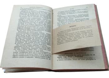 Nota modificativa incluida en un libro de Geografía General del año 1936.