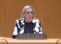Paloma Sanz interviene en el Pleno del Senado. / PP Segovia