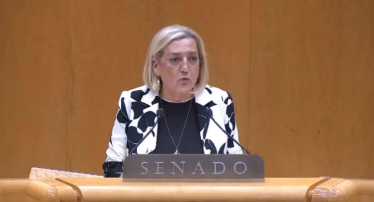 Paloma Sanz interviene en el Pleno del Senado. / PP Segovia