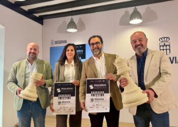 Un instante durante la presentación del II Torneo de ajedrez ‘Pequeños Gigantes’./AYUNTAMIENTO