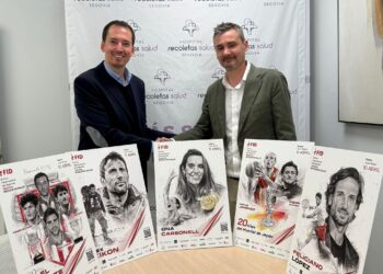 Instante del patrocinio de Recoletas Salud con el FID Segovia./FID