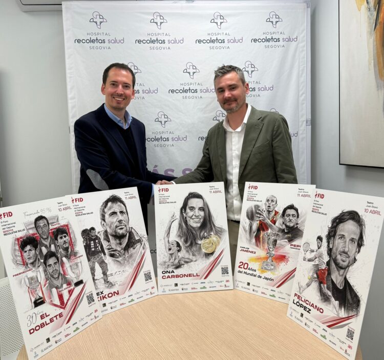 Instante del patrocinio de Recoletas Salud con el FID Segovia./FID