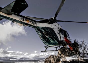 Helicóptero de rescate del GREIM de Segovia. /GUARDIA CIVIL