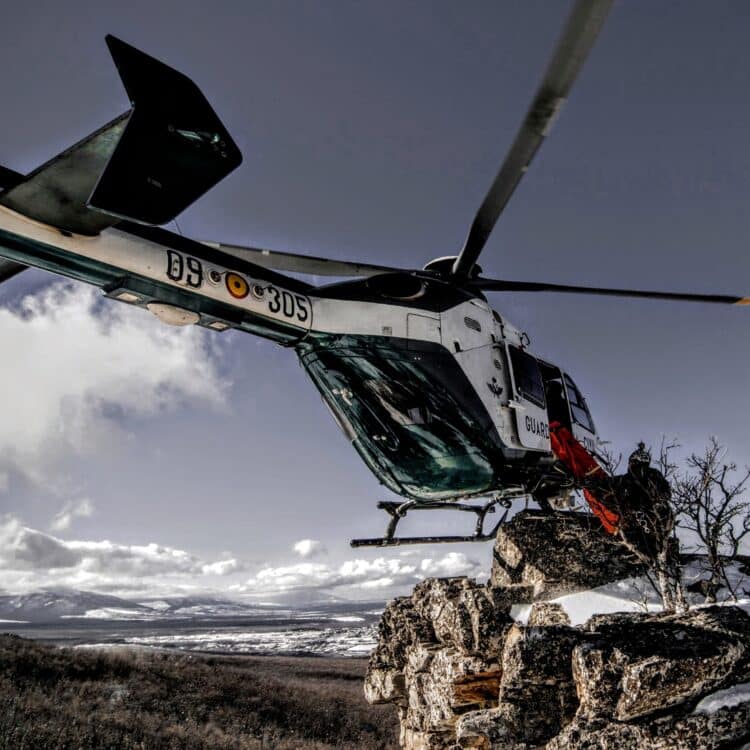 Helicóptero de rescate del GREIM de Segovia. /GUARDIA CIVIL
