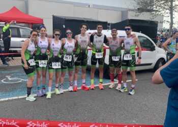 Delegación del club segoviano durante la cita celebrada en Ávila./T. LACERTA
