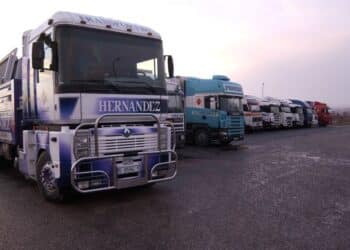 Retención de camiones en Boceguillas. El Adelantado