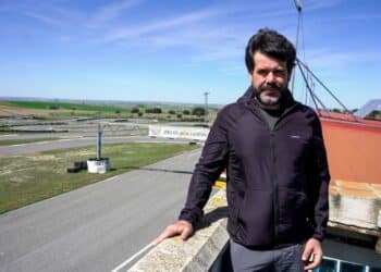 Javier Díez Gil, el empresario aventurero que ideó el circuito en un entorno muy rural segoviano. /Héctor Criado
