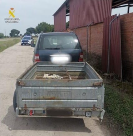 Detenido por la sustracción de un remolque en Cuéllar / GUARDIA CIVIL