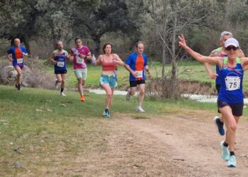 Varios corredores durante la prueba celebrada en Torreiglesias./PEDESTRES SEGOVIA