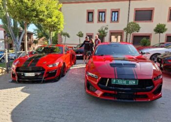 Instante de la concentración de Ford Mustang de 2025 / AYTO. DE VALVERDE DEL MAJANO