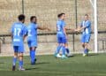 Los jugadores del CD Cantalejo celebran uno de los goles marcados en la presente temporada./ A.M.