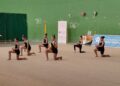 Un momento de la exhibición de gimnasia rítmica./ DIPUTACIÓN