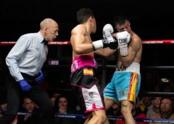 Combate de boxeo en Segovia./ E.A.