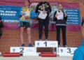 Marta Santos (i), en el podio de la categoría femenina./ IMD SEGOVIA