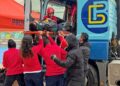 Un momento del simulacro llevado a cabo en Torrecaballeros./ JCYL