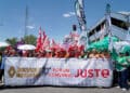 Concentración de trabajadores de Renault en Valladolid para exigir la negociación del nuevo convenio colectivo. / Leticia Pérez