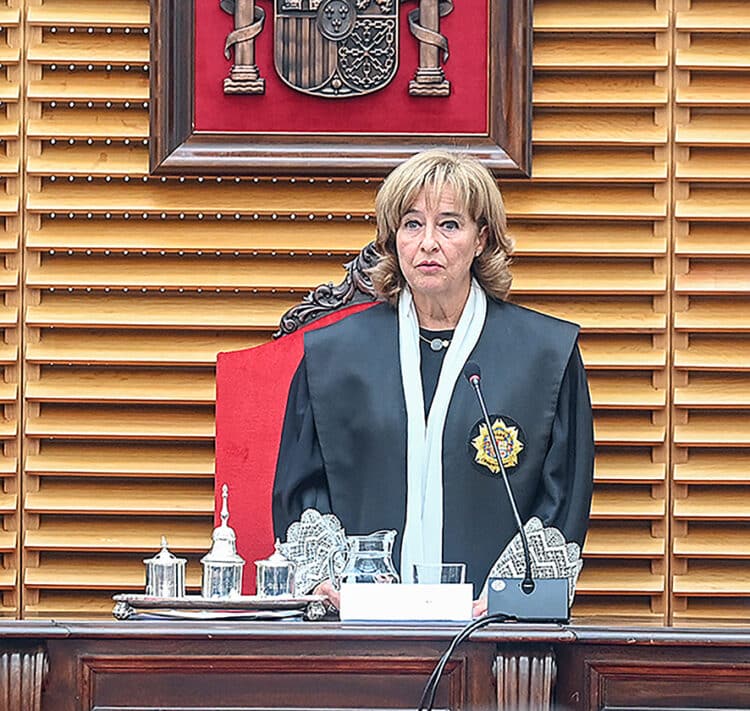 La presidenta del Tribunal Superior de Justicia de Castilla y León, Ana del Ser. / Ricardo Ordóñez