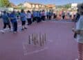 Participantes en bolos en la primera cita de deportes autóctonos./DIPUTACIÓN