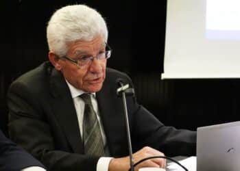 Joaquín Barrio durante los actos. /UAM