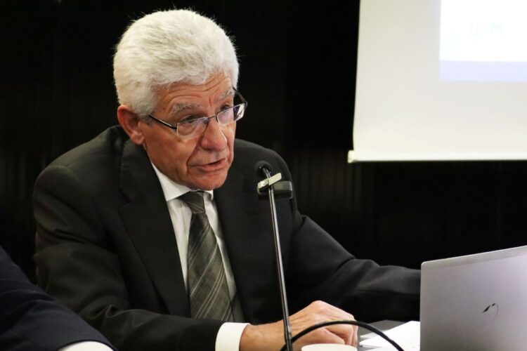Joaquín Barrio durante los actos. /UAM