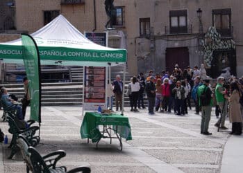 Día de la Cuestación de la AECC en Segovia. / ALEJANDRA SERNA