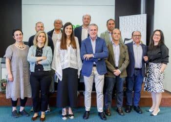 Candidatura liderada por María José Tapia a la Cámara de Comercio de Segovia. / NACHO VALVERDE - ICAL