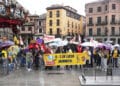 Concentración por la Educación Infantil de 0 a 3 años, en la plaza del Azoguejo. / Alejandra Serna