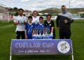 Foto de familia durante la presentación de la cuarta edición de la Cúellar Cup./CD CUÉLLAR