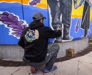 Murales de la plaza de la Huerta Herrera de Cuéllar / RURALGRAFF