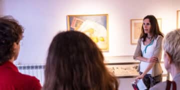 Obra de Esteban Vicente expuesta en París, comisariada por Ana Doldán. / MUSEO 'ESTEBAN VICENTE'