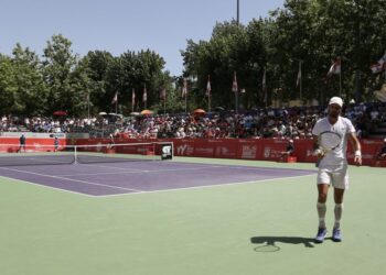 Partido de una edición pasado del Open ‘Villa de El Espinar’./OPEN-EL ESPINAR