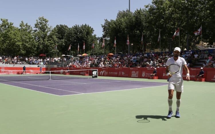 Partido de una edición pasado del Open ‘Villa de El Espinar’./OPEN-EL ESPINAR
