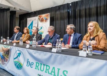 Angel Luis Llorente, Magdalena Rodríguez, Alba Sanz, Andrés Ortega, José Luis Sanz Merio y Marian Rueda. / NACHO VALVERDE - ICAL