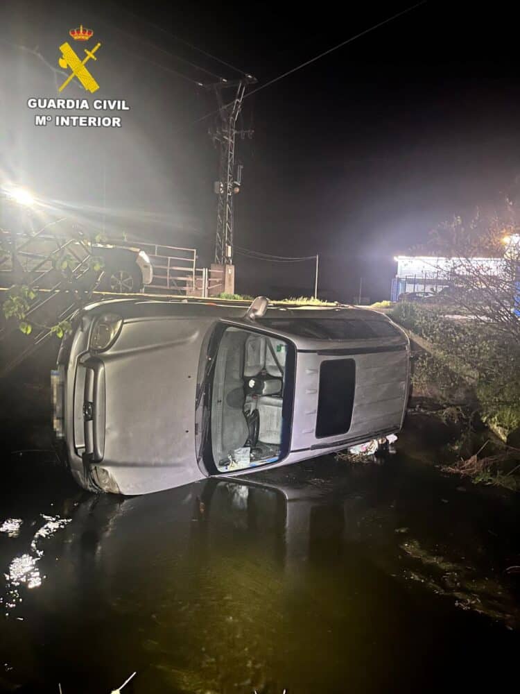 El siniestro vial se produjo el pasado 7 de abril sobre las 22.00 horas. / GUARDIA CIVIL