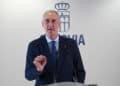 El alcalde de Segovia, José Mazarías, en la rueda de prensa posterior a la Junta de Gobierno Local. / ALEJANDRA SERNA