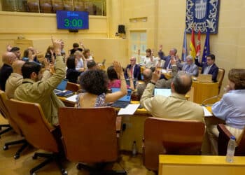 Votación del Pleno del Ayuntamiento de Segovia. / Héctor Criado
