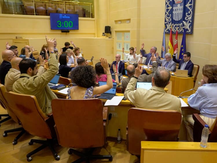Votación del Pleno del Ayuntamiento de Segovia. / Héctor Criado