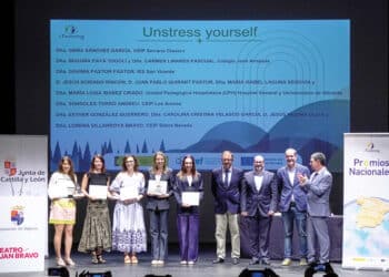 Entrega de los Premios ‘Etwinning’ en el Teatro Juan Bravo. / HÉCTOR CRIADO