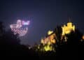 Espectáculo de drones en el entorno del Alcázar de Segovia y la pradera de San Marcos. / AYUNTAMIENTO DE SEGOVIA