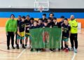 Delegación del club segoviano durante la cita en Salamanca./E.A