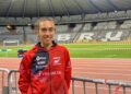 Idaira Prieto tras la cita celebrada en Bruselas./BILBAO ATLETISMO