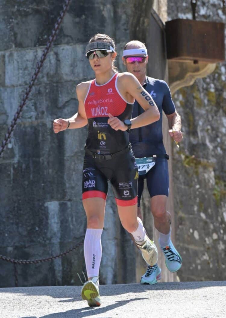 Marina Muñoz en un instante de la prueba celebrada en Pamplona./E.A