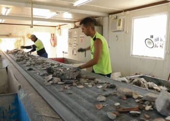 Operarios en el proceso de clasificación de residuos. / AGR