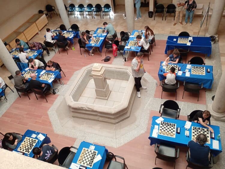 Un instante del V Torneo Internacional de Ajedrez ‘Archivo Histórico Provincial de Segovia’./JCYL
