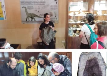 Además de la exposición permanente de 700 piezas, el museo organiza talleres y rutas por el entorno. / Geomuseo