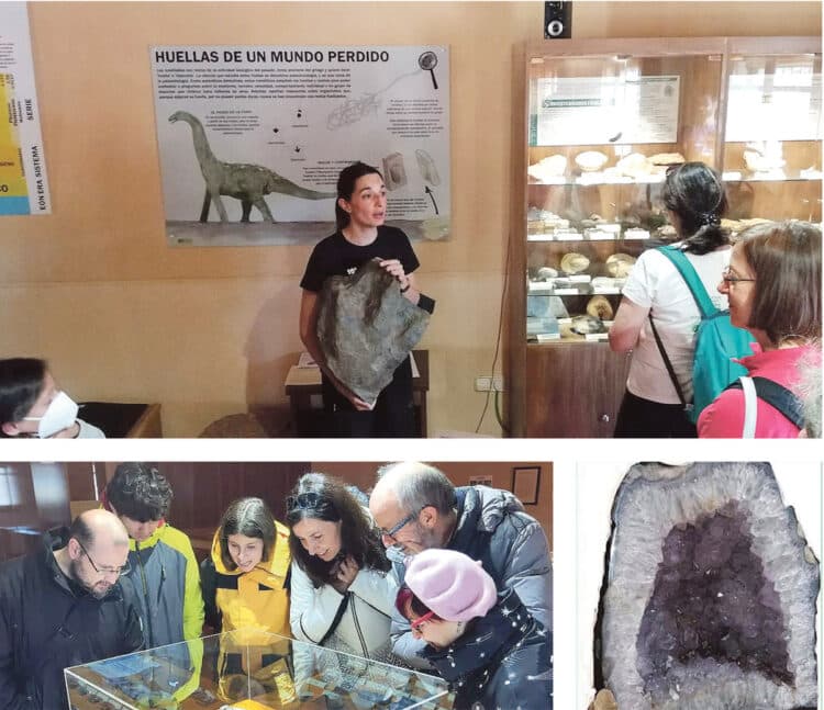 Además de la exposición permanente de 700 piezas, el museo organiza talleres y rutas por el entorno. / Geomuseo