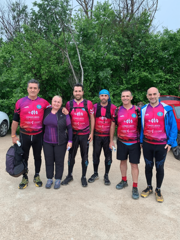 Parte de la delegación del club en el Monte de El Pardo./SEGOVIA ORIENTACIÓN