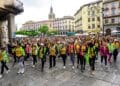 Inicio de la marcha dejando atrás la salida de la Plaza Mayor. / Héctor Criado